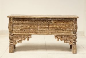 Homebience Craved Console Table