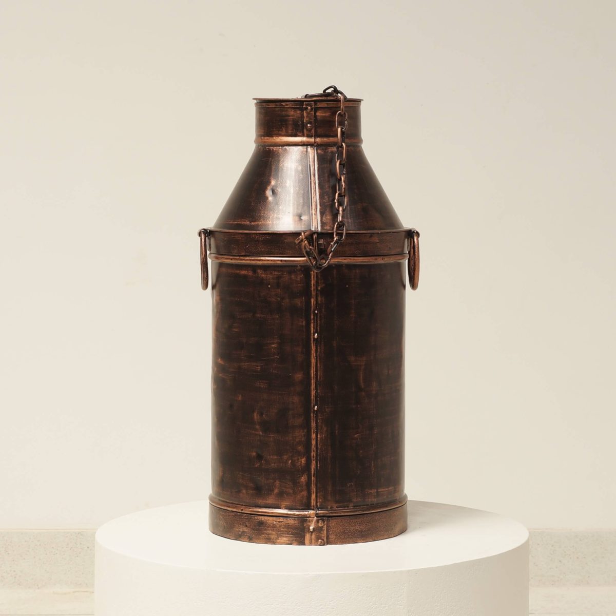 Antique Décor Copper Milk Can