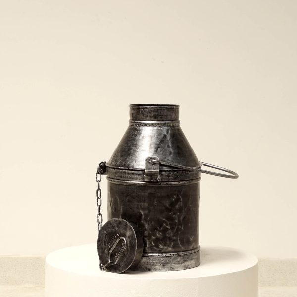 Antique Silver Milk Can